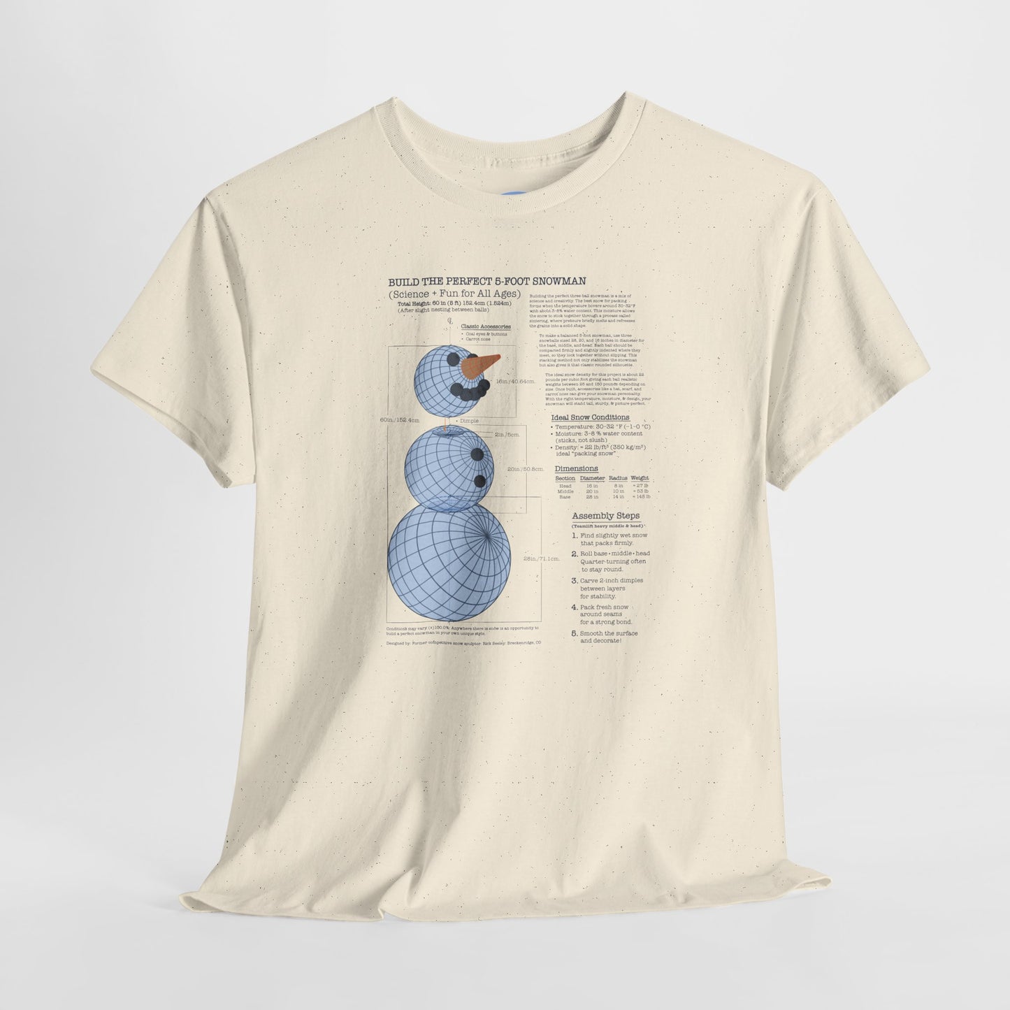 How to Build the Perfect Snowman - Scientific + Fun Diagram