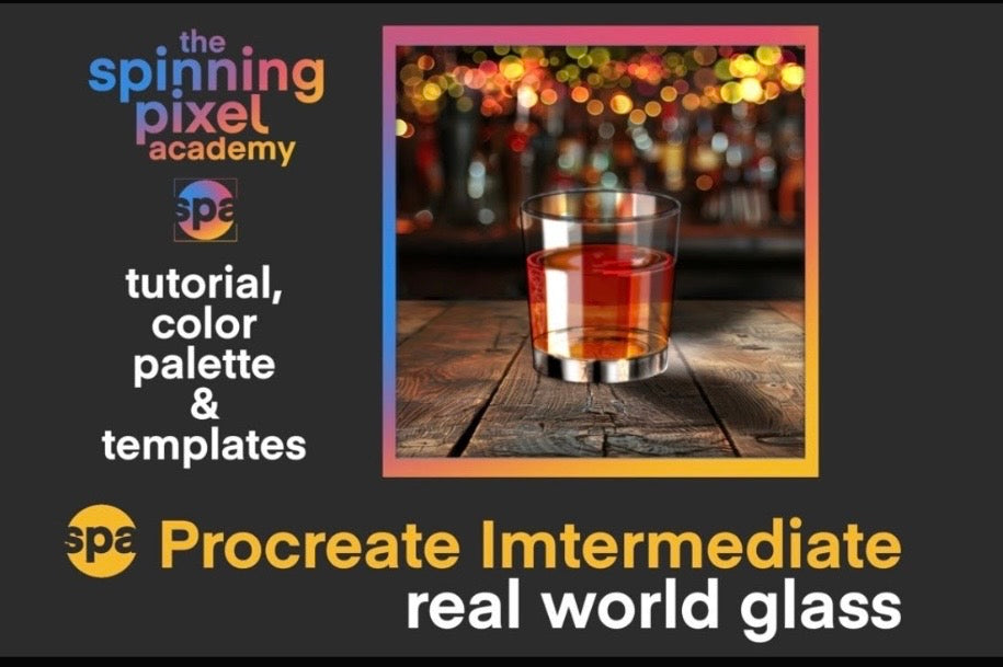 Real World Glass- Full Tutorial- Intermediate Procreate