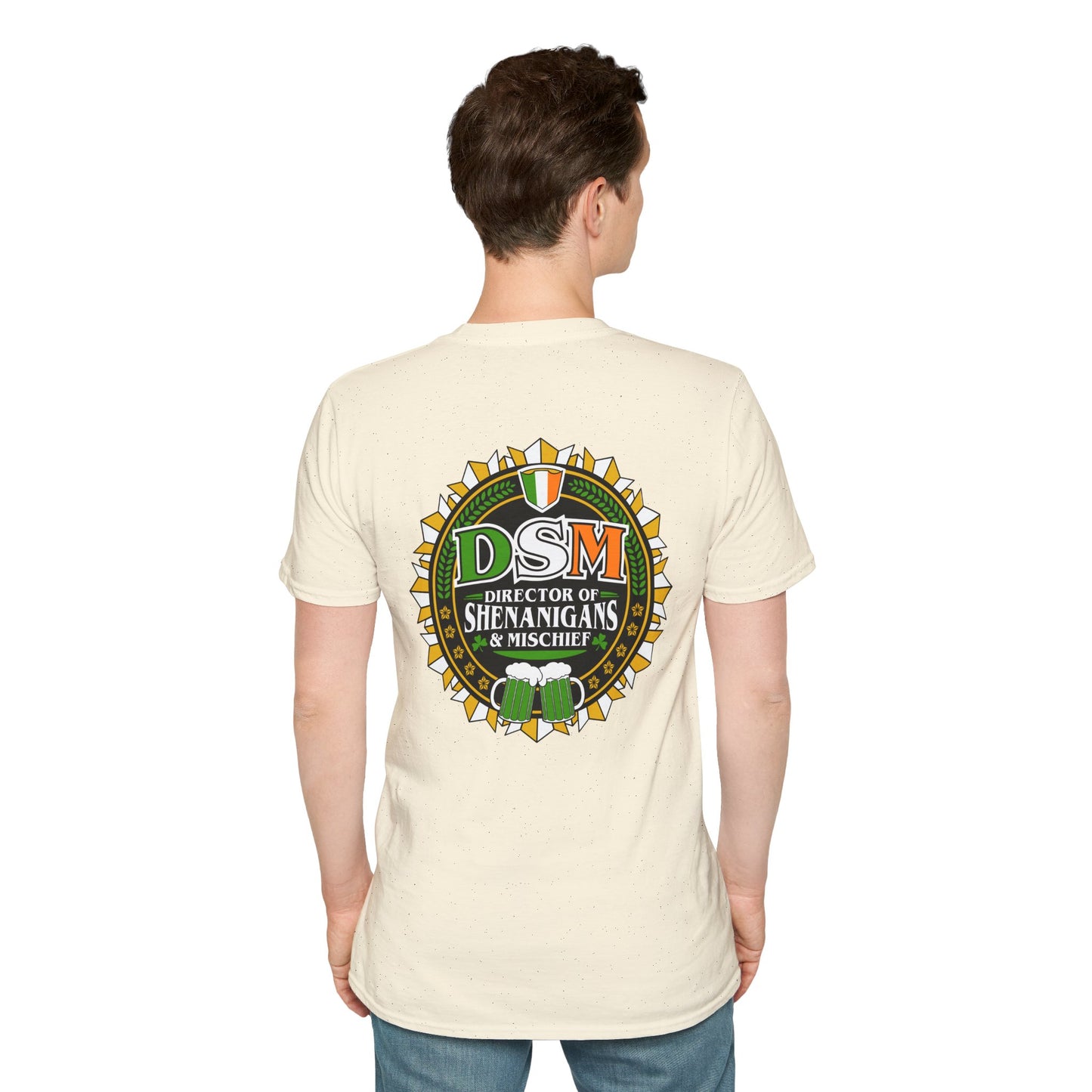 DSM "Director of Shenanigans & Mischief" T-Shirt — St. Patrick’s Day Irish Pub Tee