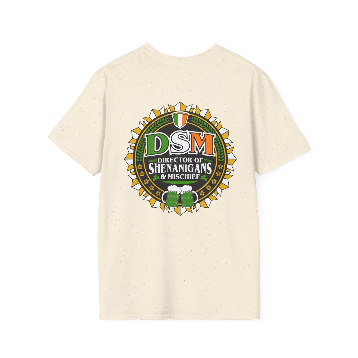 DSM "Director of Shenanigans & Mischief" T-Shirt — St. Patrick’s Day Irish Pub Tee