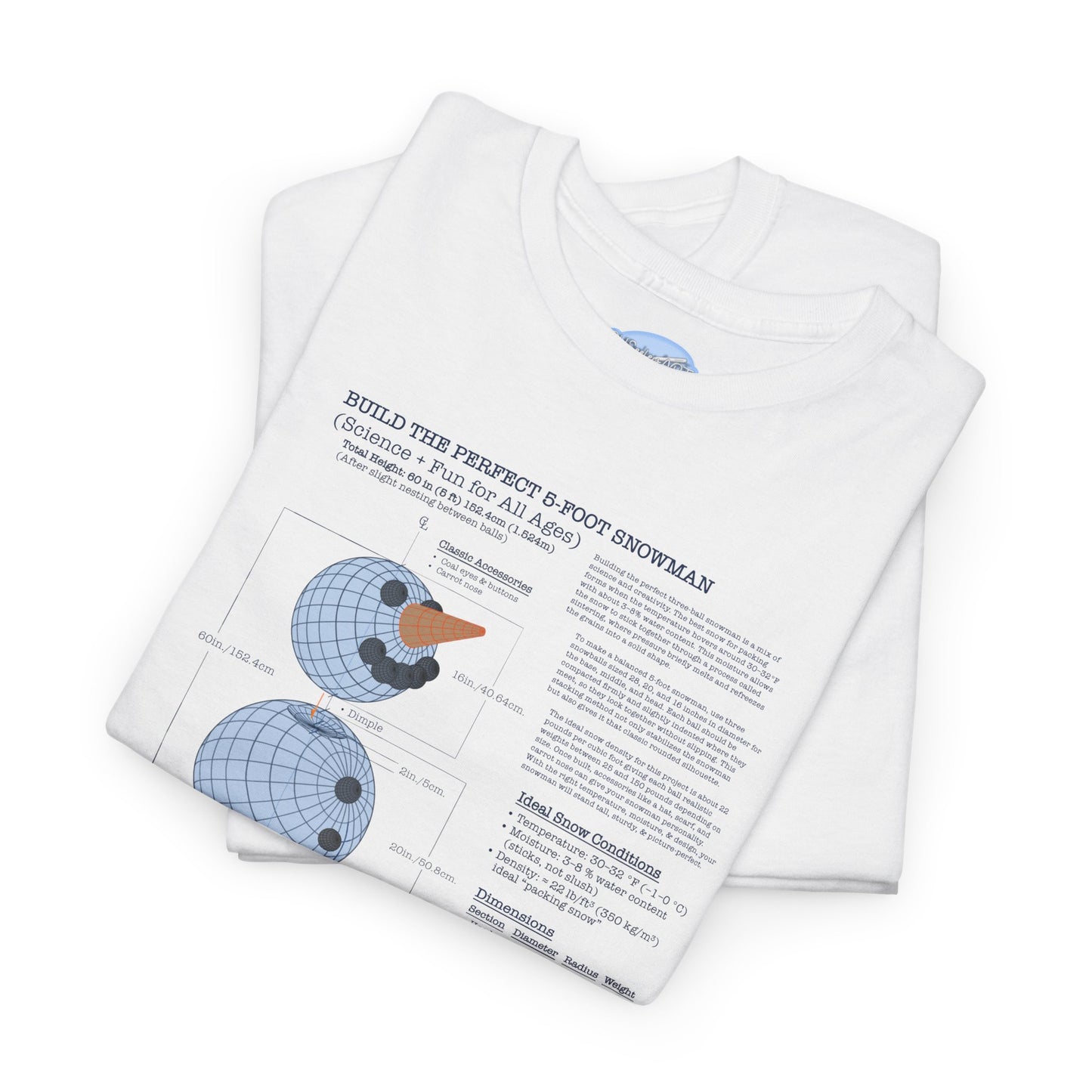 How to Build the Perfect Snowman - Scientific + Fun Diagram