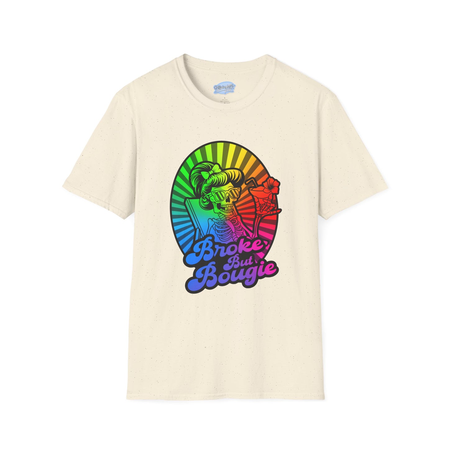 Broke But Bougie Rainbow Graphic T-Shirt