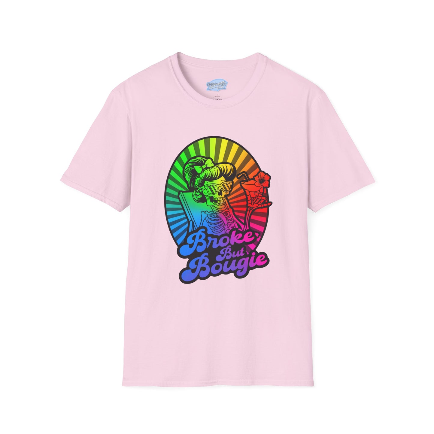 Broke But Bougie Rainbow Graphic T-Shirt