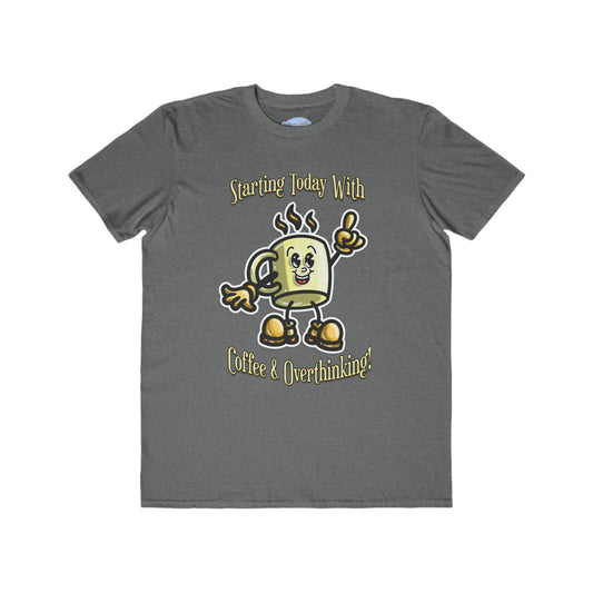 Coffee Overthinker Tee - Men's Funny Graphic T-Shirt