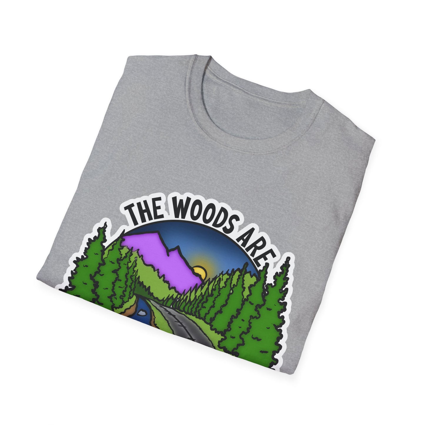 Woods are my happy place Unisex Tee