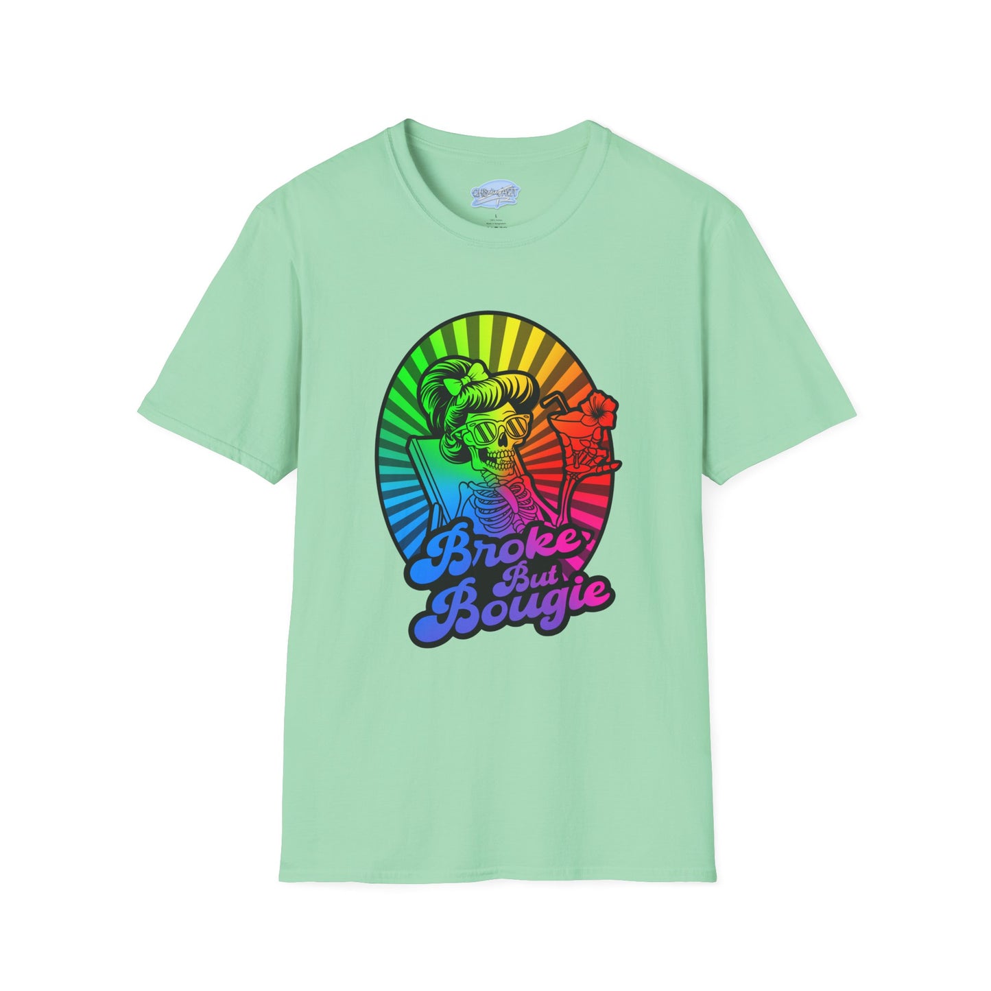 Broke But Bougie Rainbow Graphic T-Shirt
