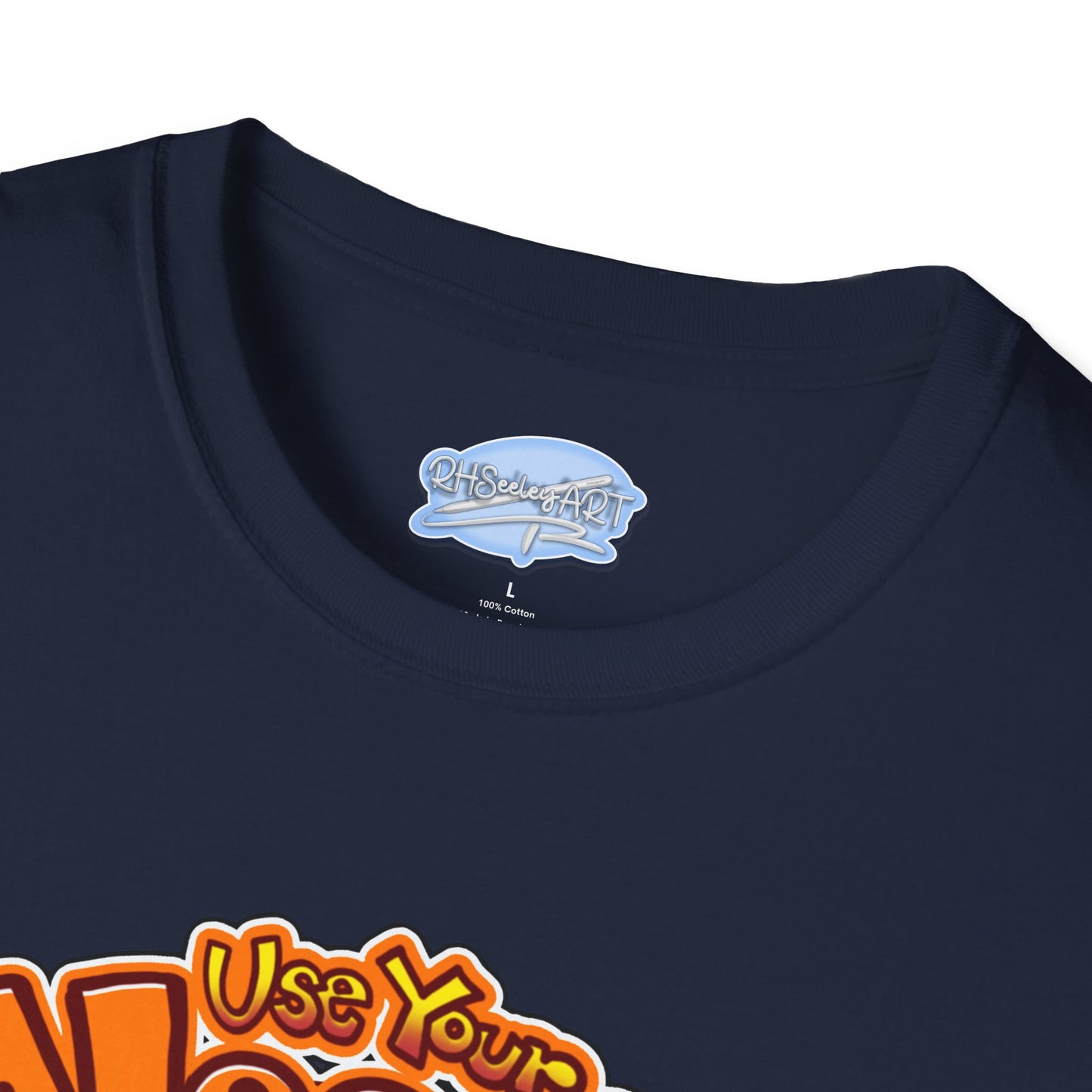 Funny Brain Cartoon T-Shirt — "Use Your Noodle Before You Google"