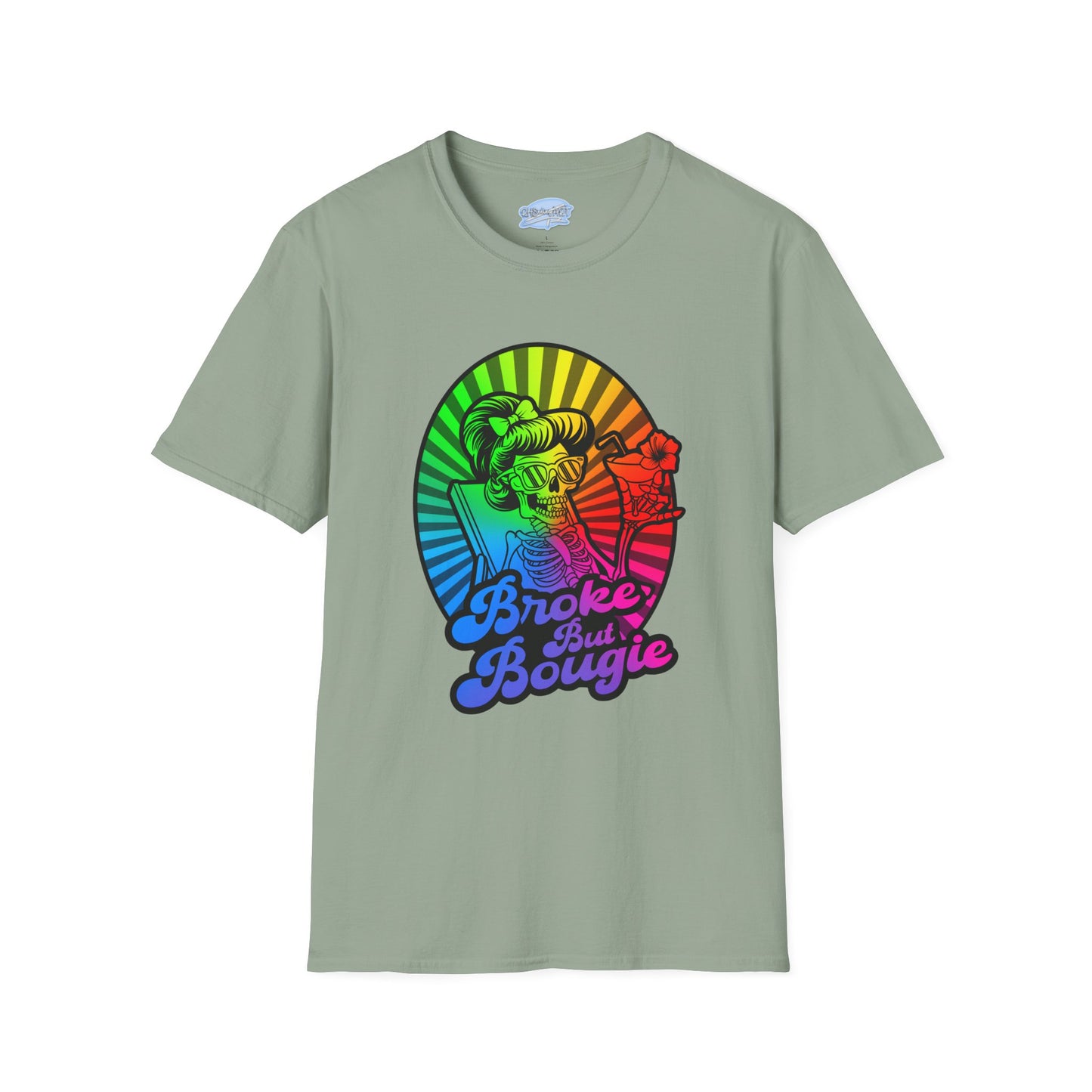 Broke But Bougie Rainbow Graphic T-Shirt
