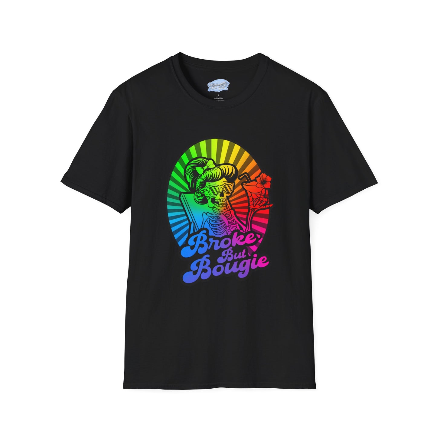Broke But Bougie Rainbow Graphic T-Shirt