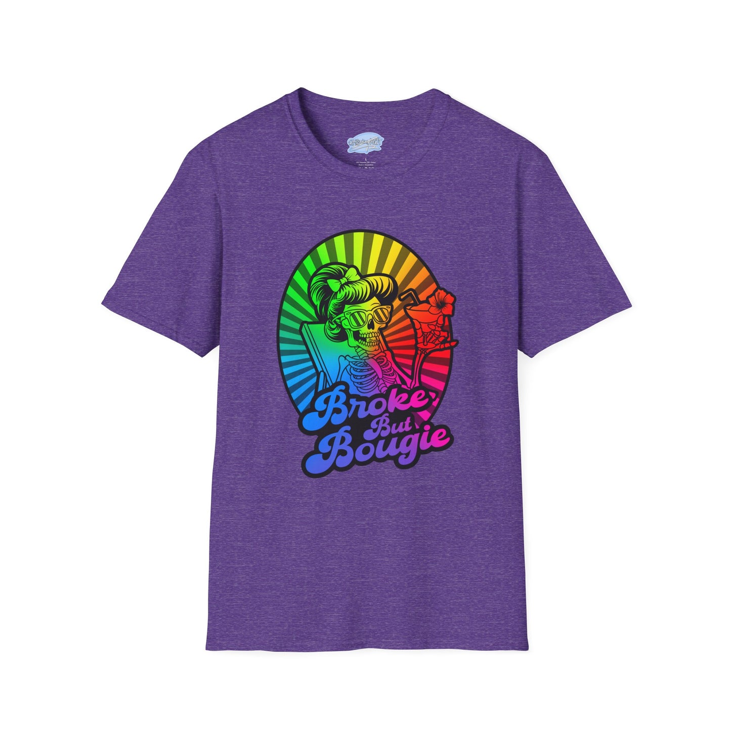 Broke But Bougie Rainbow Graphic T-Shirt