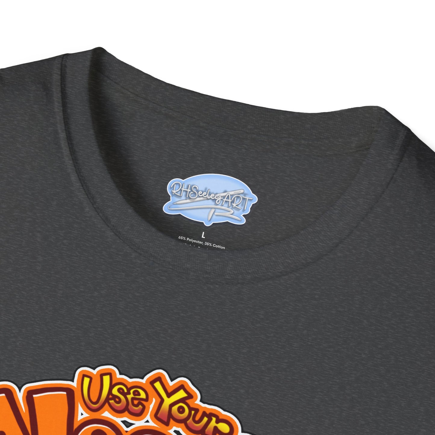Funny Brain Cartoon T-Shirt — "Use Your Noodle Before You Google"