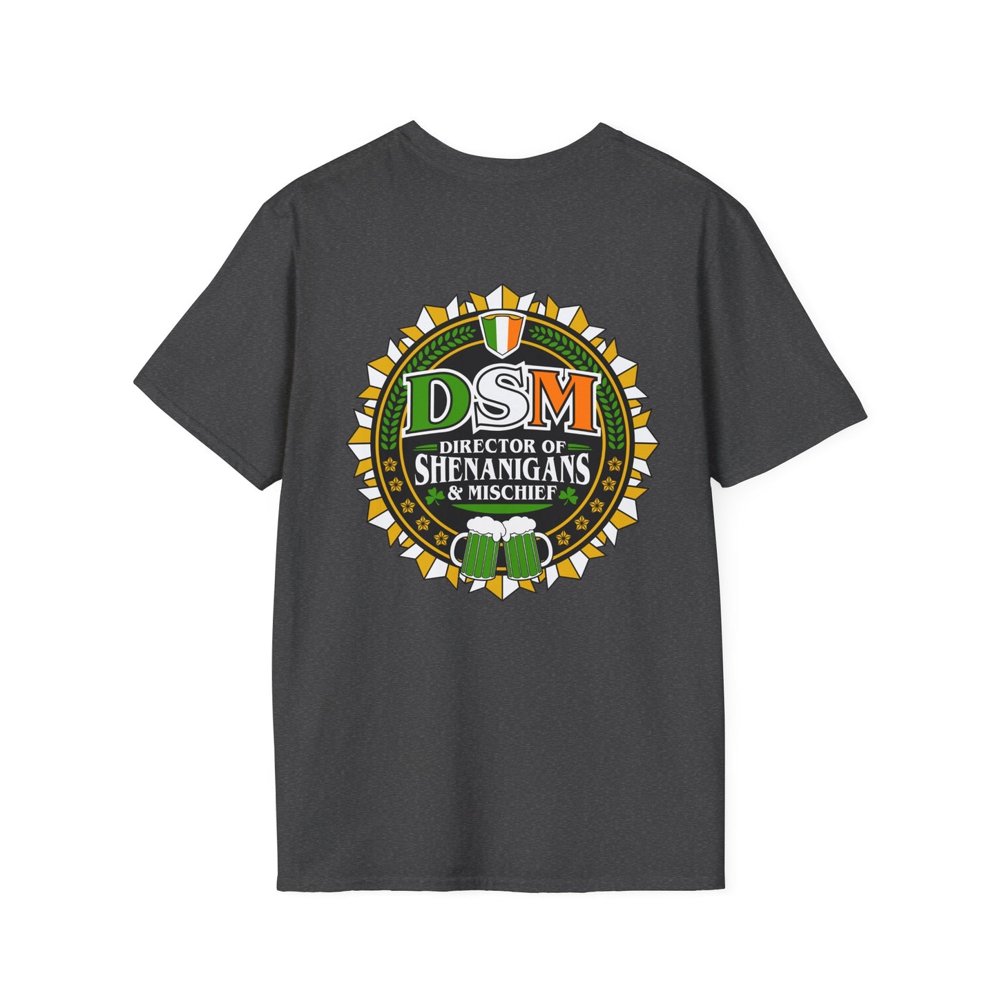 DSM "Director of Shenanigans & Mischief" T-Shirt — St. Patrick’s Day Irish Pub Tee