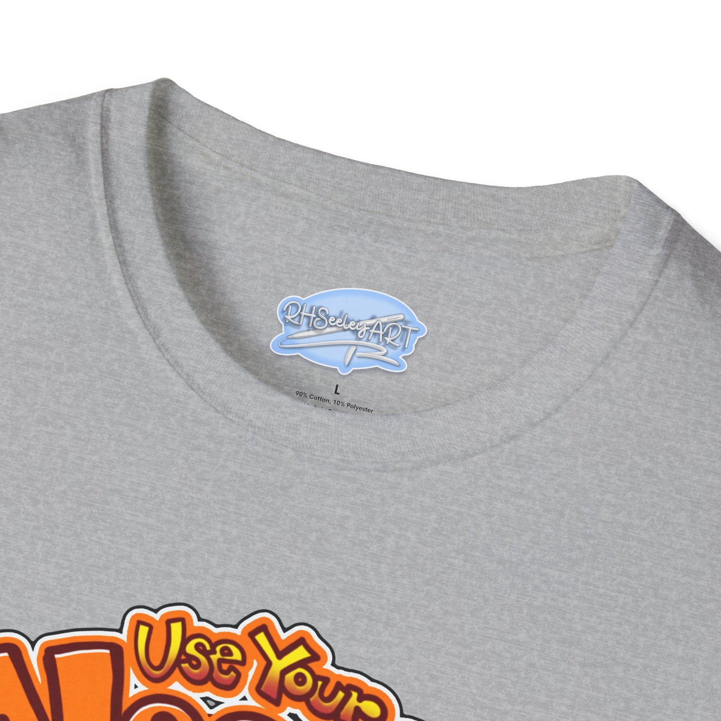 Funny Brain Cartoon T-Shirt — "Use Your Noodle Before You Google"