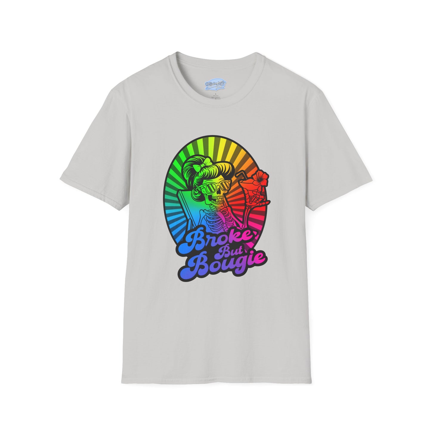 Broke But Bougie Rainbow Graphic T-Shirt