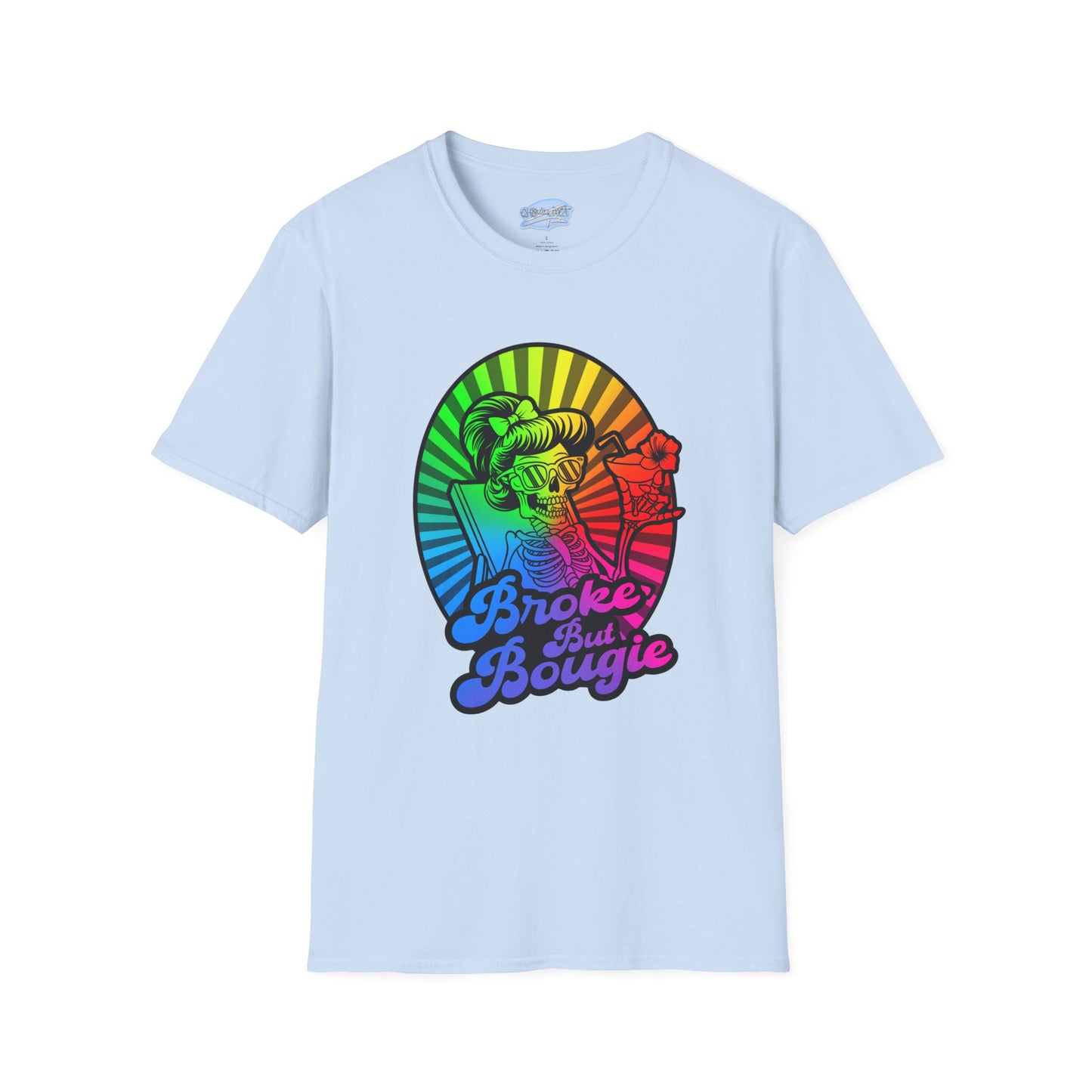 Broke But Bougie Rainbow Graphic T-Shirt