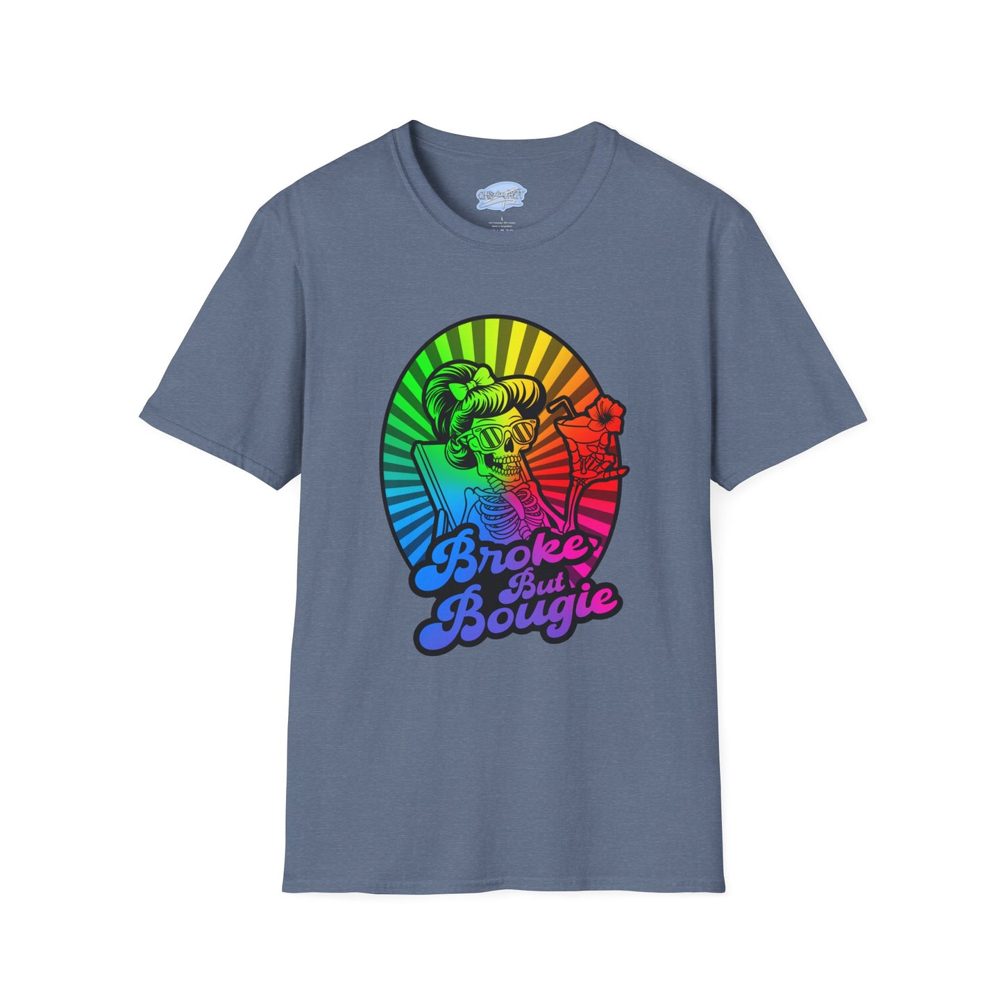 Broke But Bougie Rainbow Graphic T-Shirt