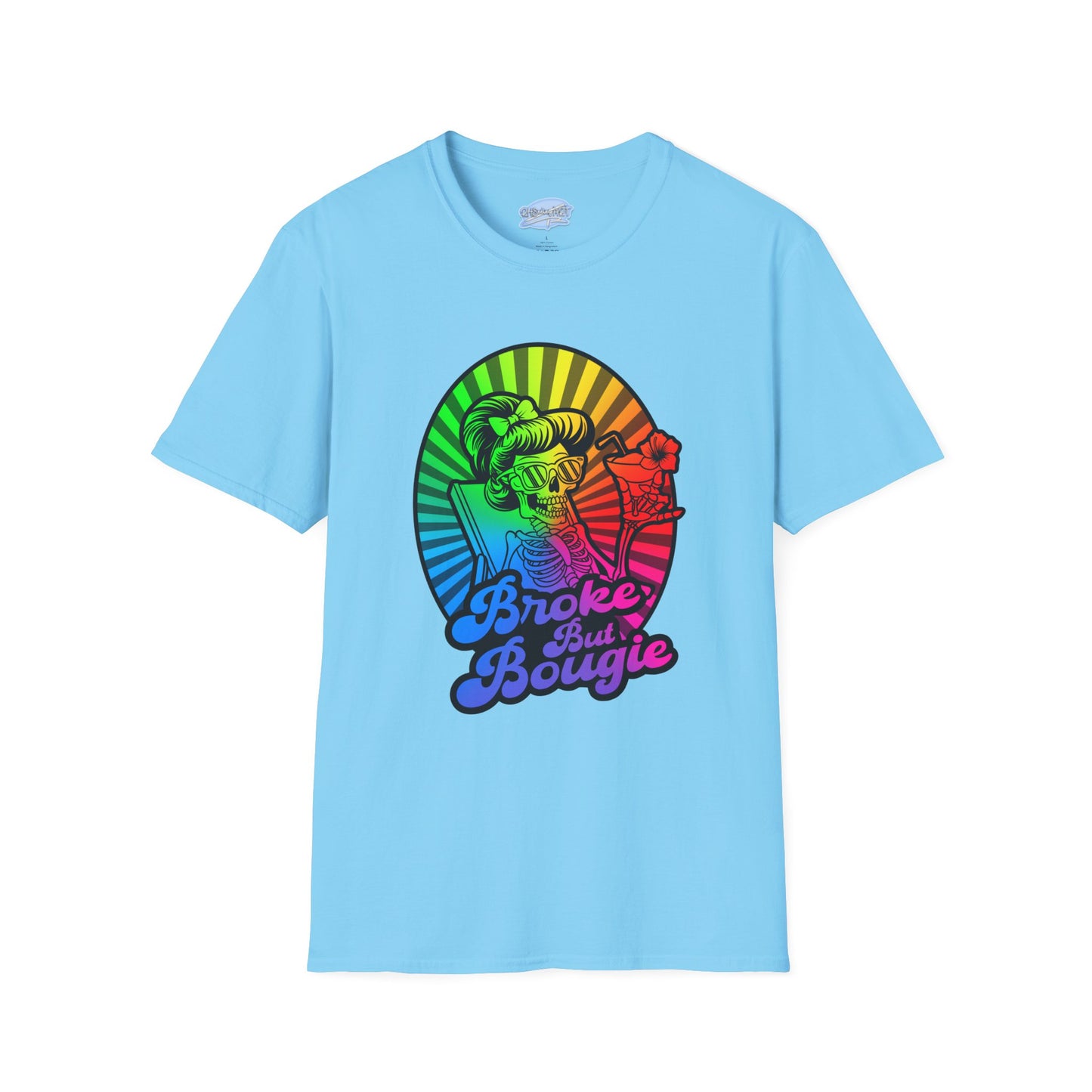 Broke But Bougie Rainbow Graphic T-Shirt