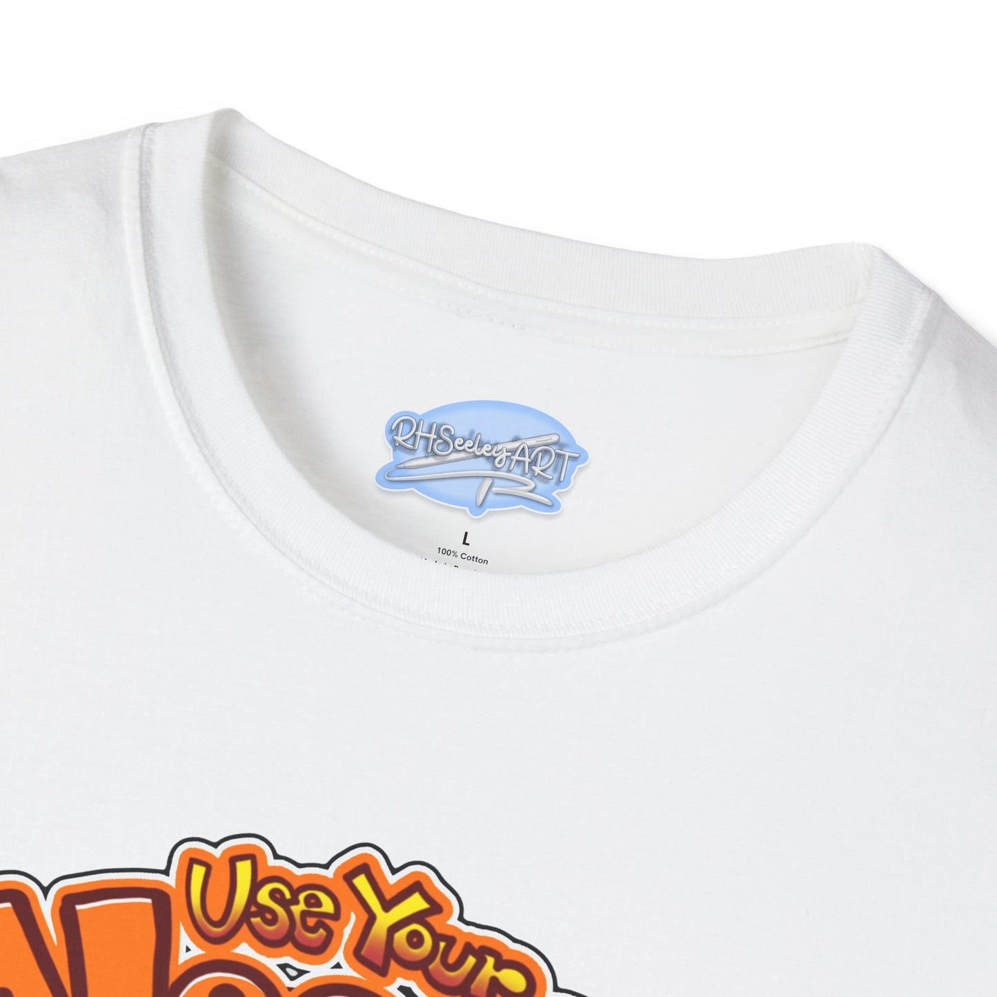 Funny Brain Cartoon T-Shirt — "Use Your Noodle Before You Google"
