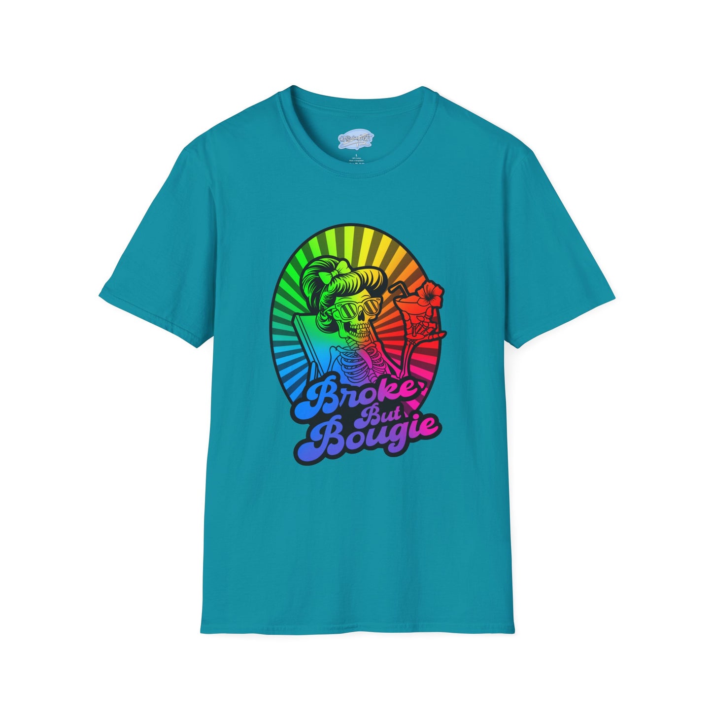 Broke But Bougie Rainbow Graphic T-Shirt