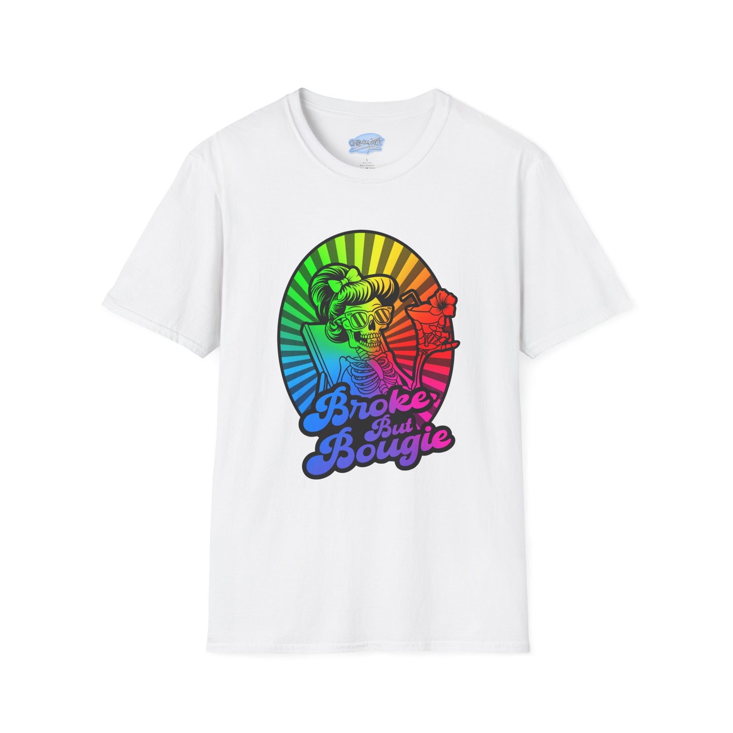 Broke But Bougie Rainbow Graphic T-Shirt