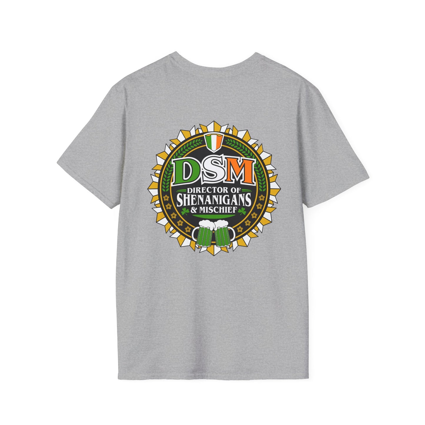 DSM "Director of Shenanigans & Mischief" T-Shirt — St. Patrick’s Day Irish Pub Tee