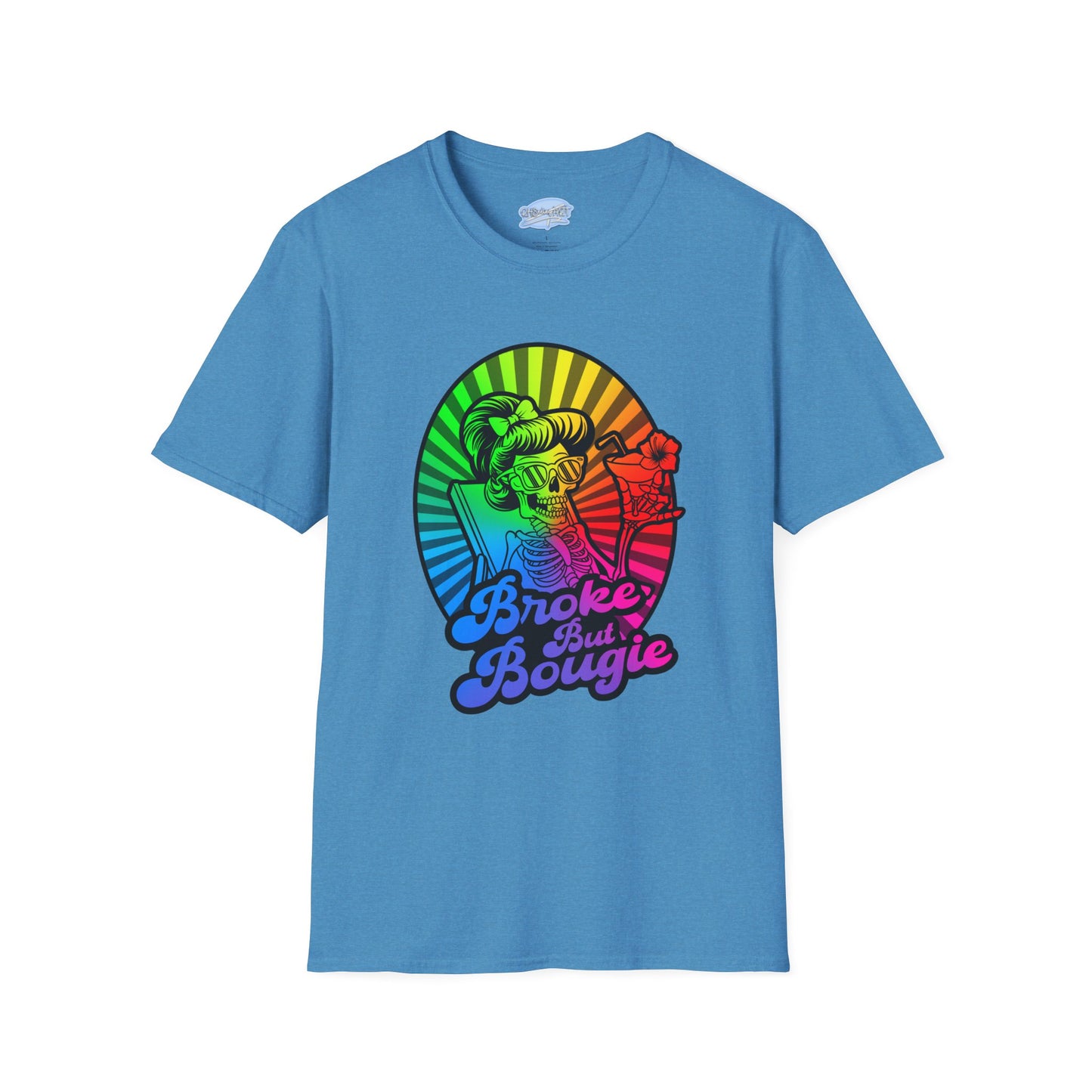 Broke But Bougie Rainbow Graphic T-Shirt