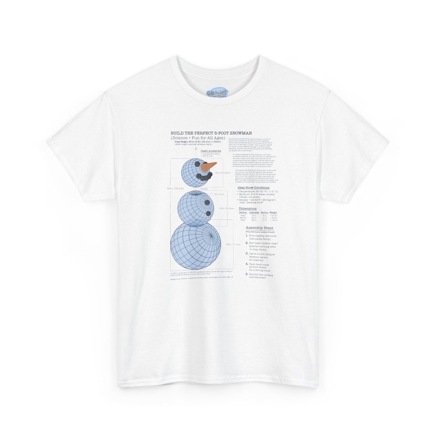 How to Build the Perfect Snowman - Scientific + Fun Diagram