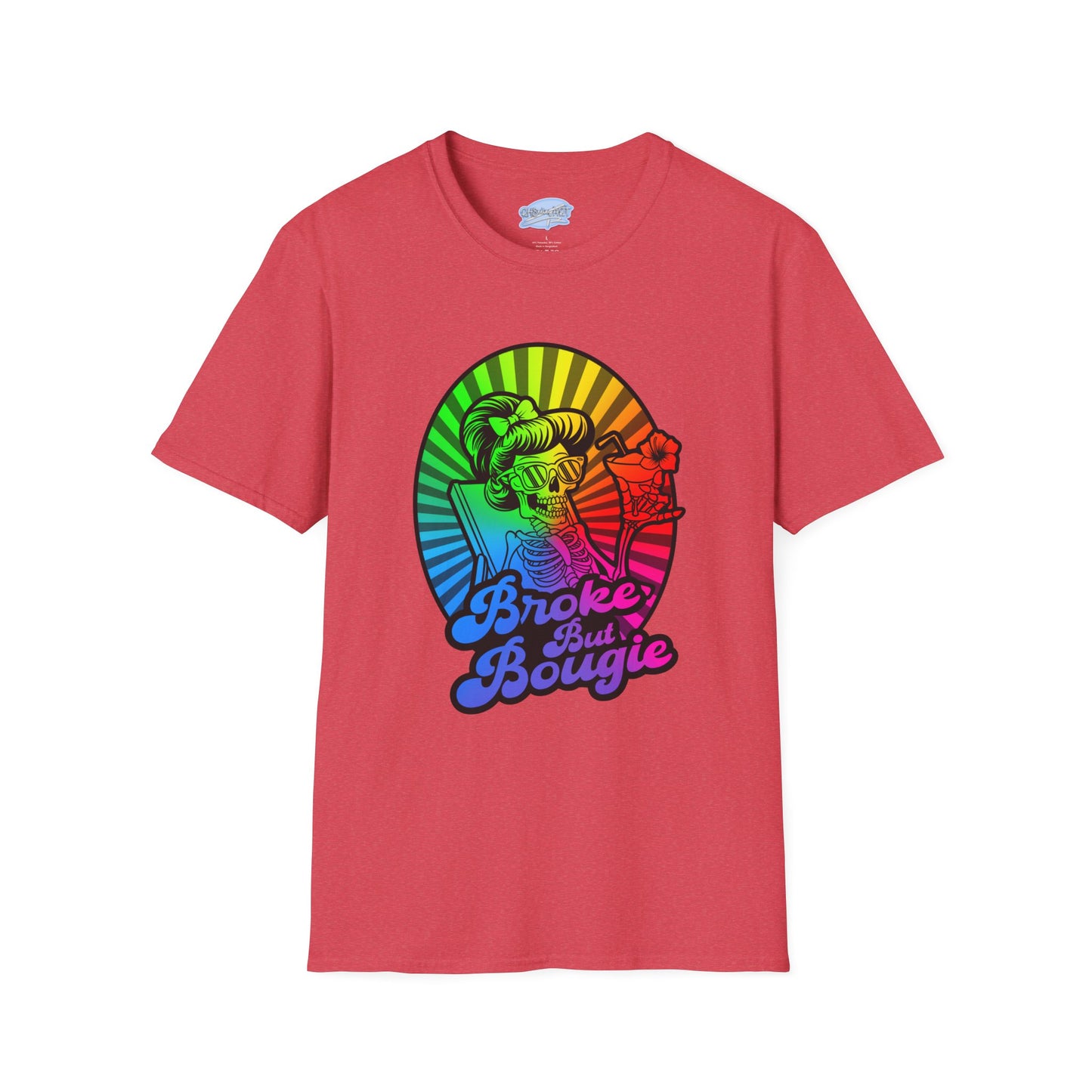 Broke But Bougie Rainbow Graphic T-Shirt