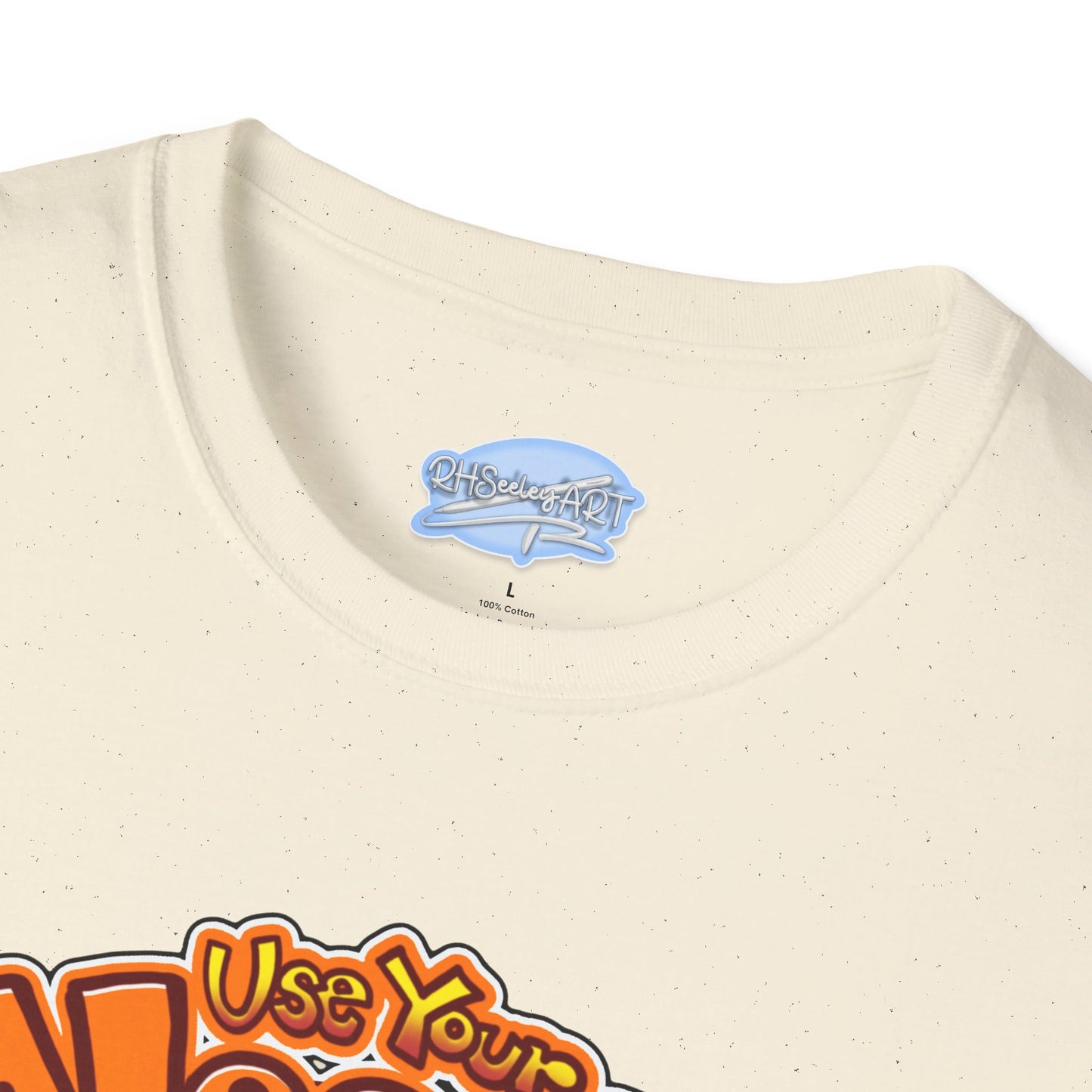 Funny Brain Cartoon T-Shirt — "Use Your Noodle Before You Google"