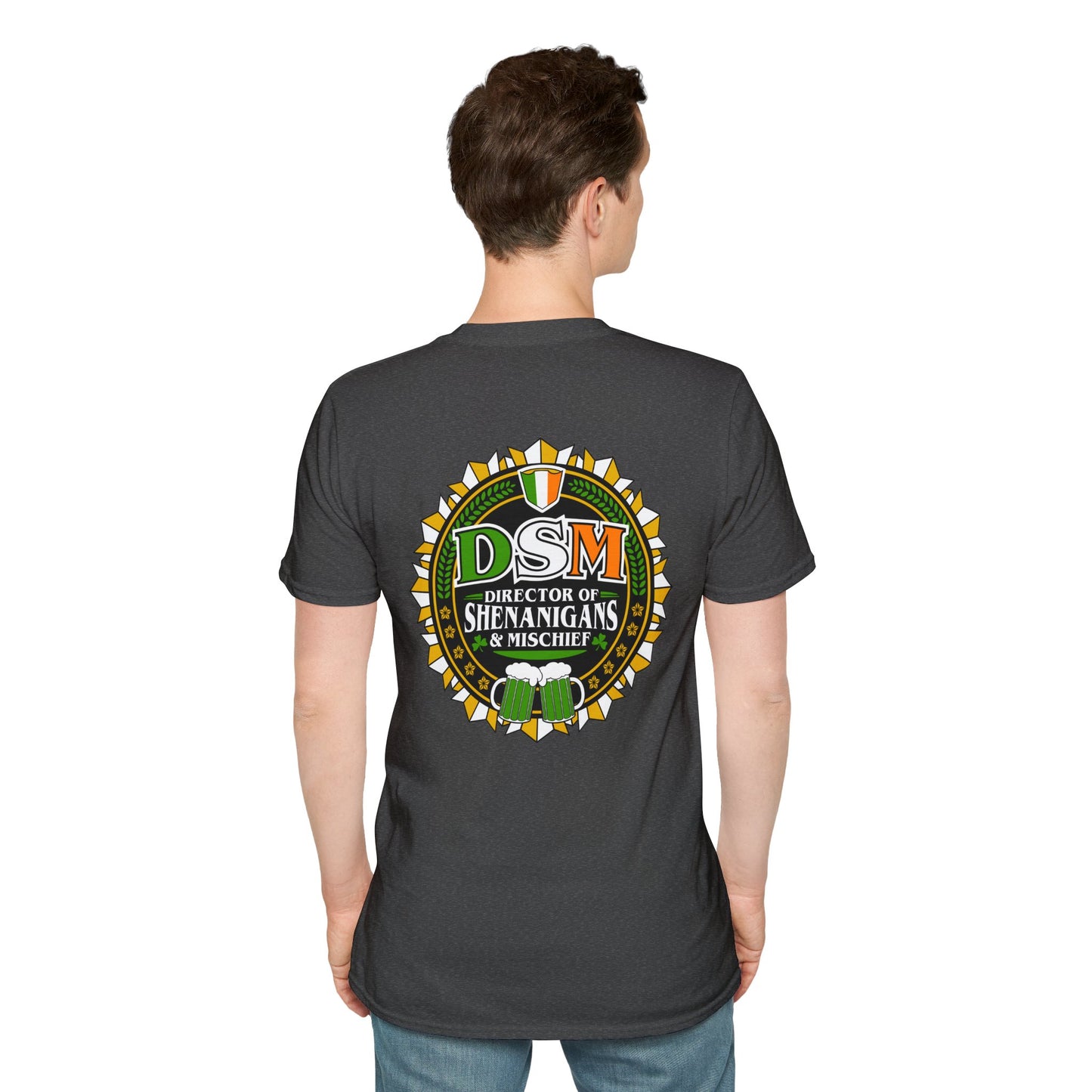 DSM "Director of Shenanigans & Mischief" T-Shirt — St. Patrick’s Day Irish Pub Tee