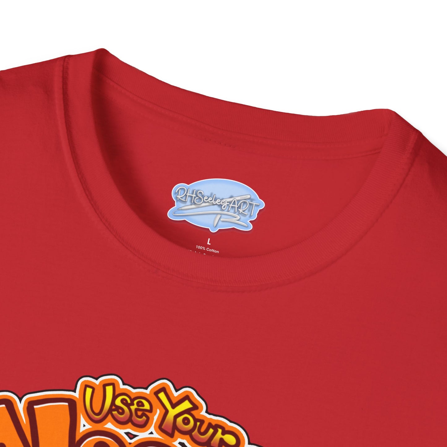 Funny Brain Cartoon T-Shirt — "Use Your Noodle Before You Google"