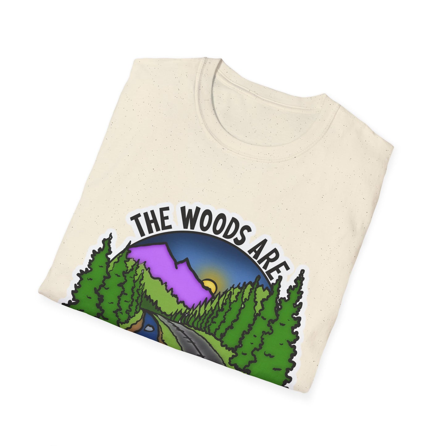 Woods are my happy place Unisex Tee