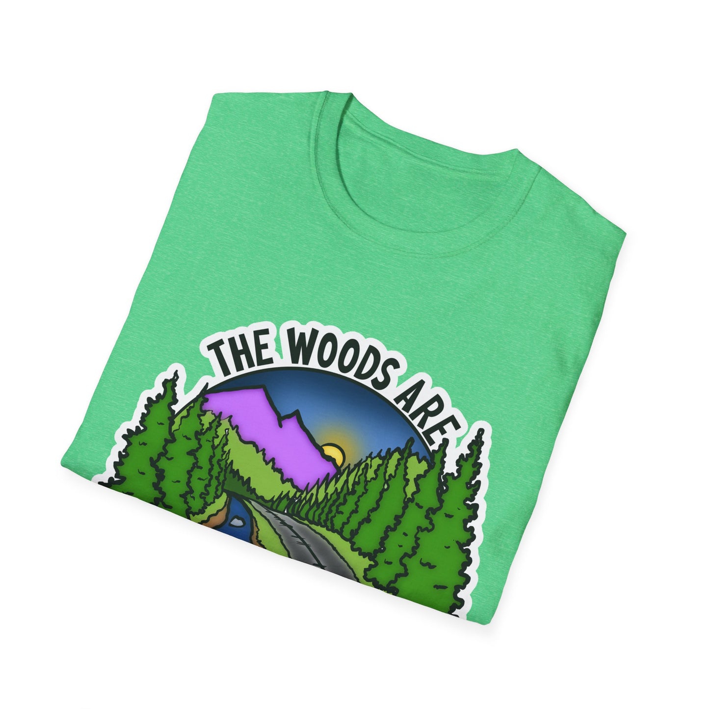 Woods are my happy place Unisex Tee