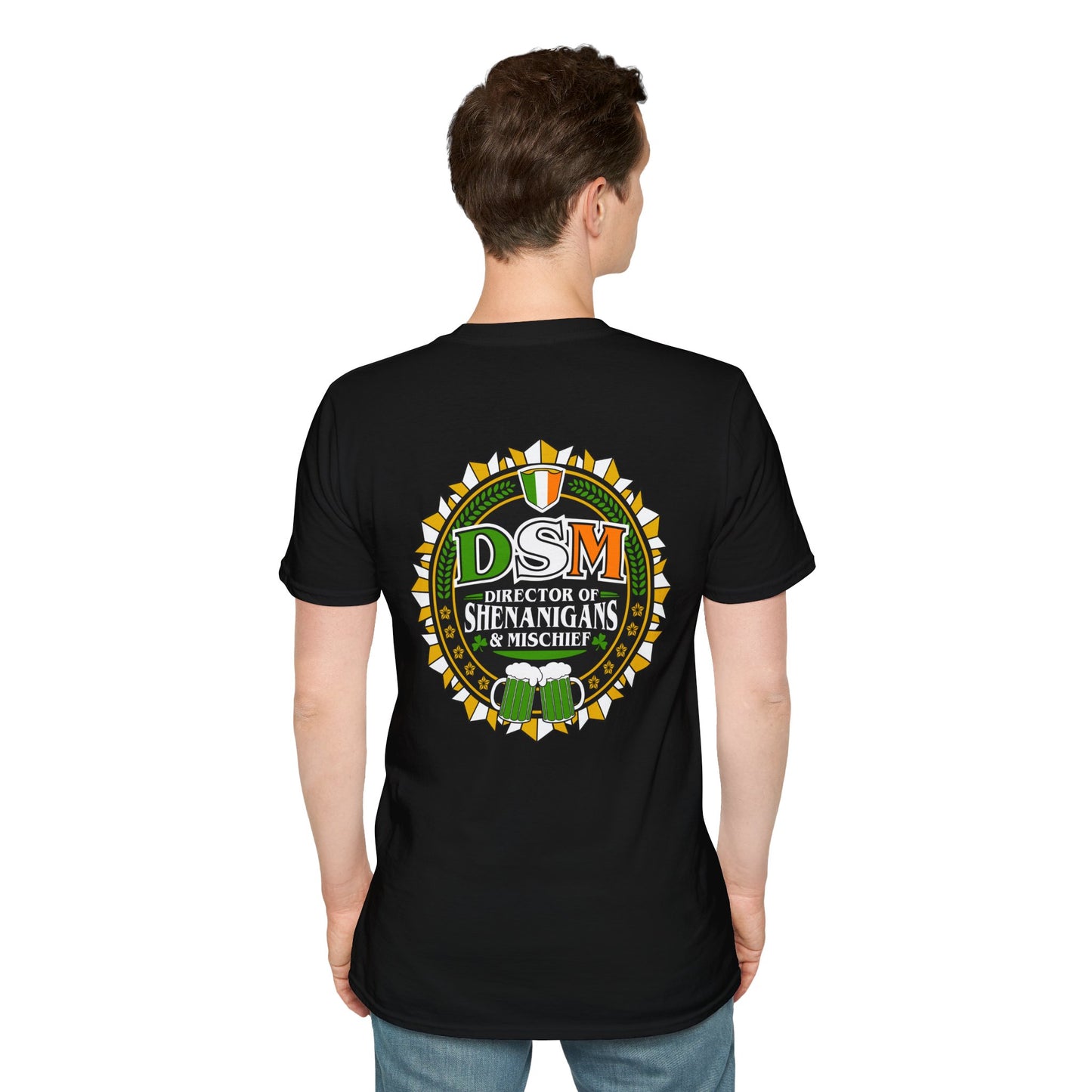 DSM "Director of Shenanigans & Mischief" T-Shirt — St. Patrick’s Day Irish Pub Tee