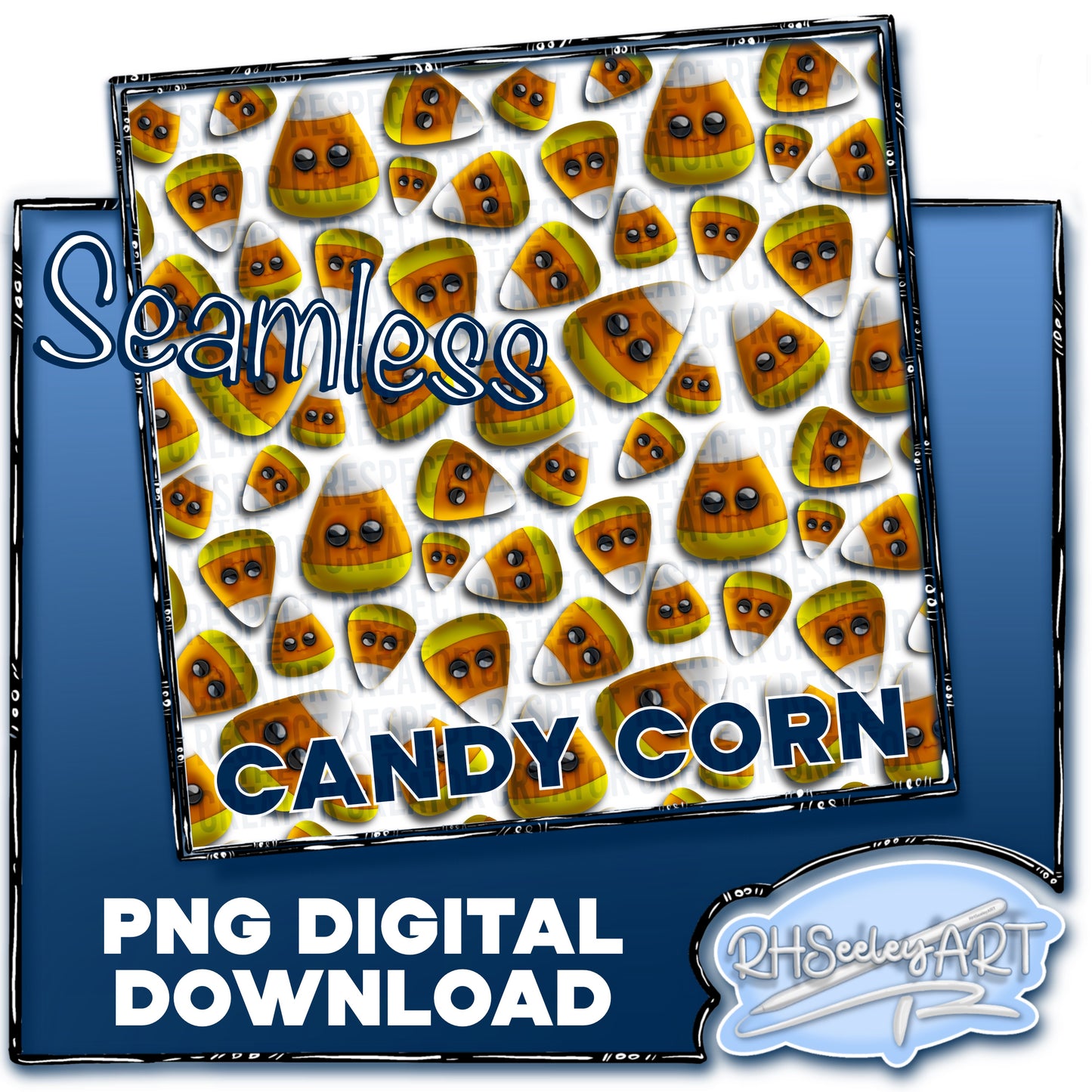 Cute Candy Corn - Seamless