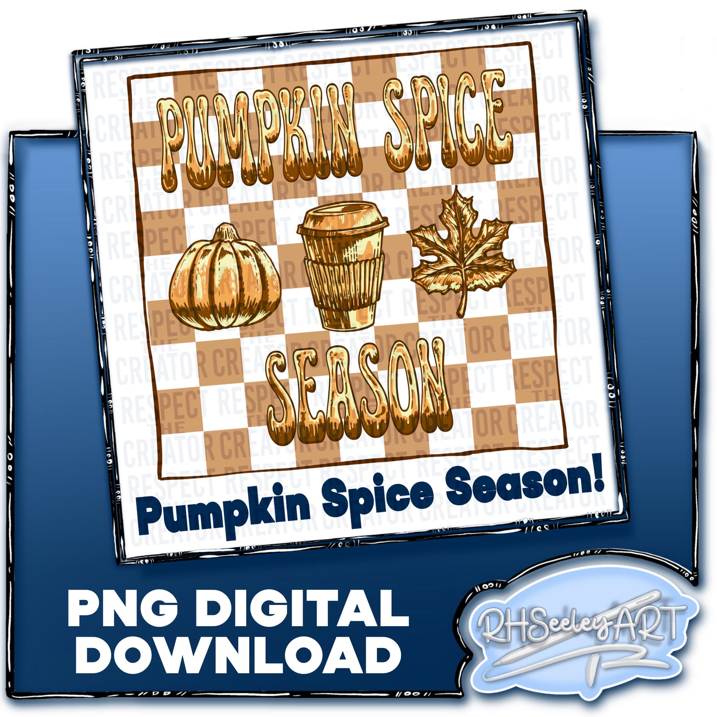 Pumpkin Spice Season - Checkered