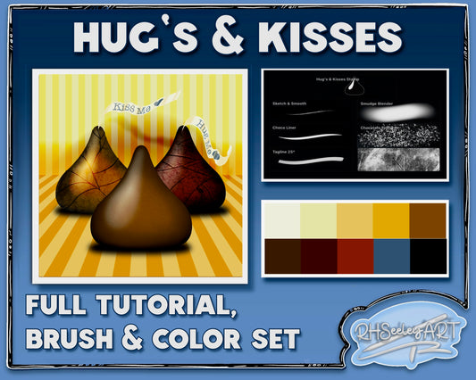 HUG’S & KISSES: Full Tutorial (Procreate)