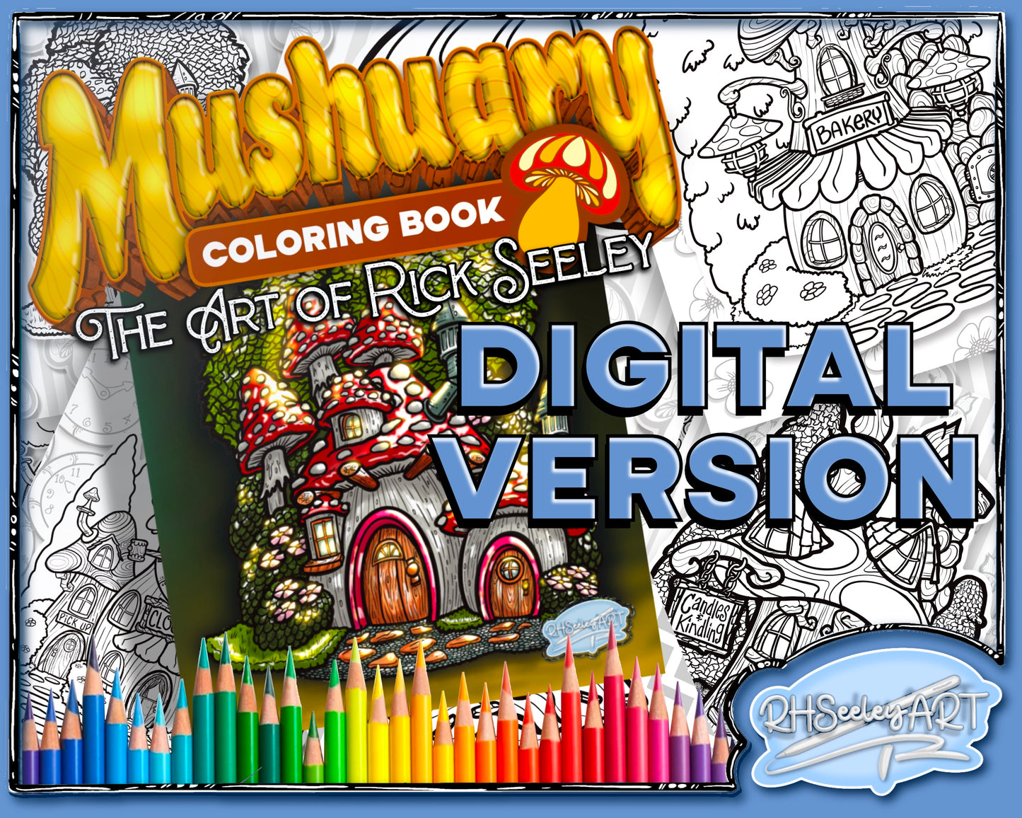 Mushuary Digital Coloring Book.