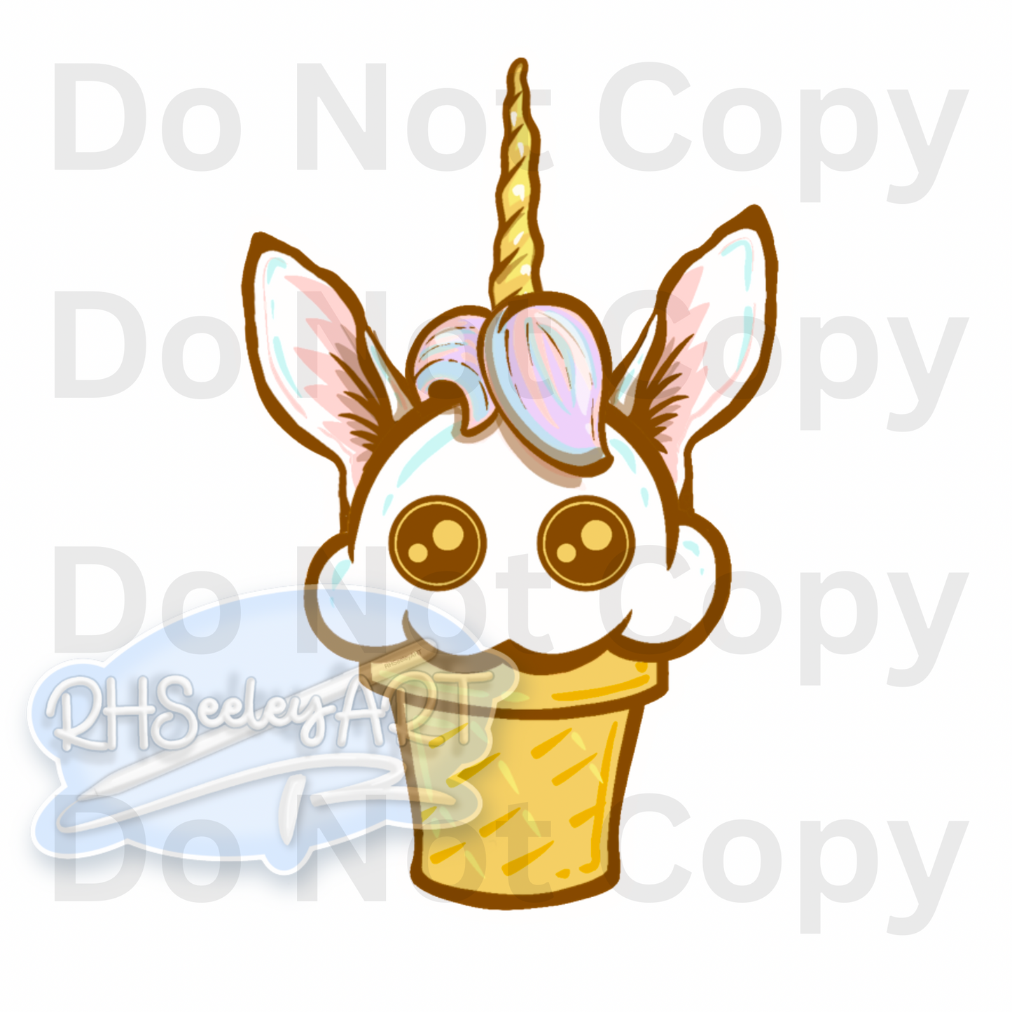 Unicorn Ice Cream PNG