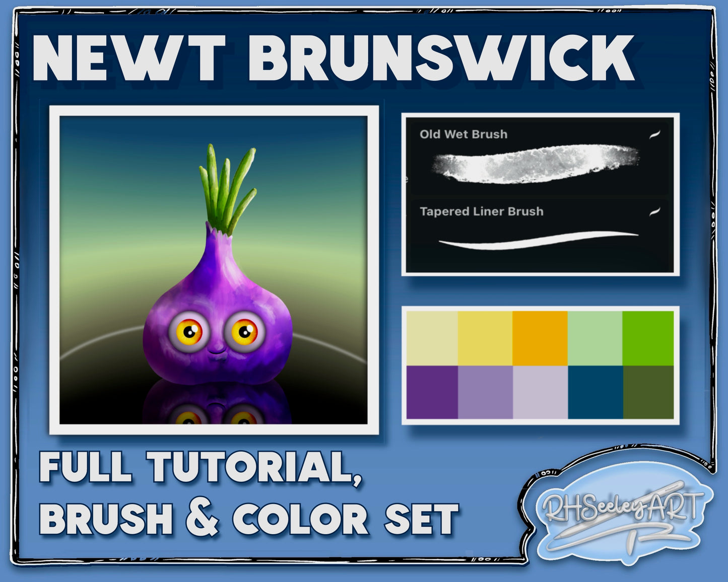 Newt Brunswick - Tutorial,  Brush set & color palette