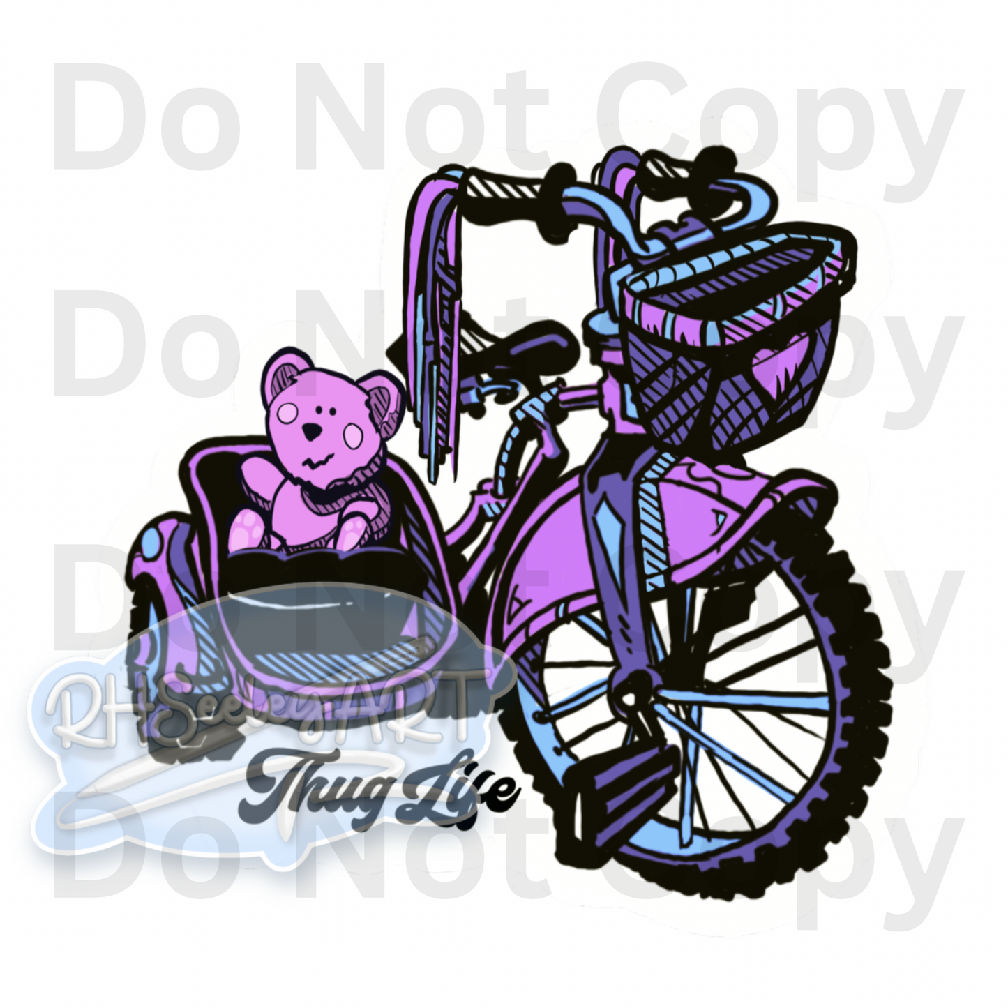 Thug Life Teddy PNG