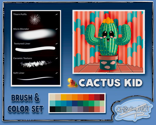 Cactus Kid Brush Set