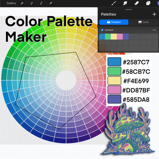 Color Palette Maker - Procreate brush set