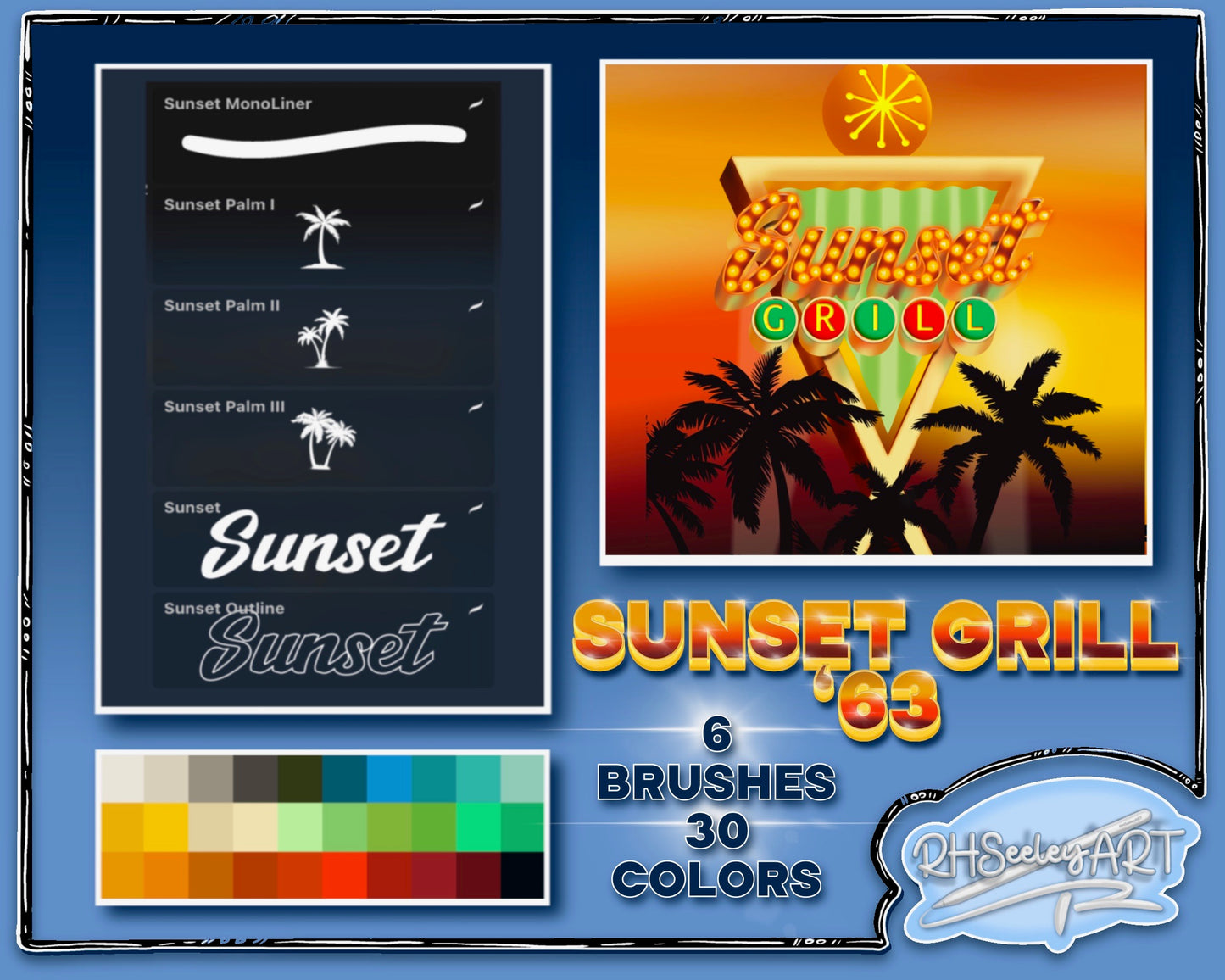 Sunset Grill Brush set