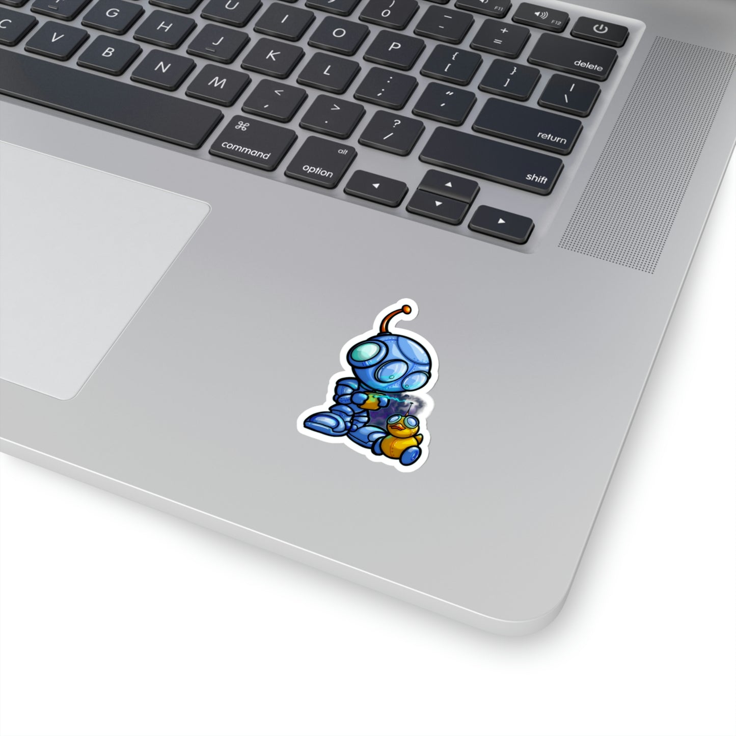 Robot & Rubber Duck Kiss-Cut Stickers